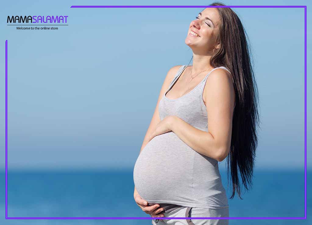 حفظ زیبایی در دوران بارداری آفتاب گرفتن خانم حامله