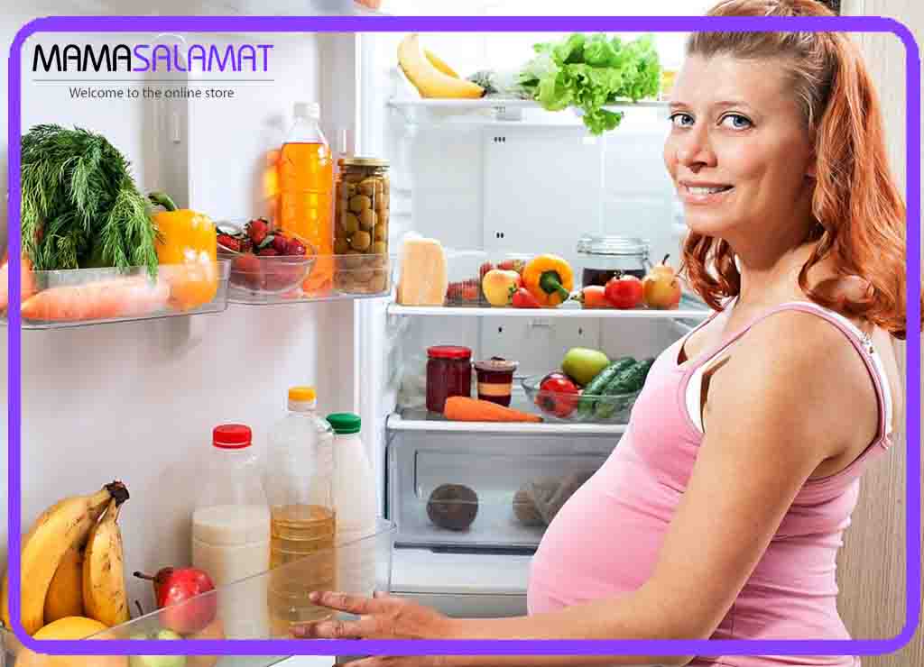 غذاهای دوران بارداری-یخچال خانم باردار