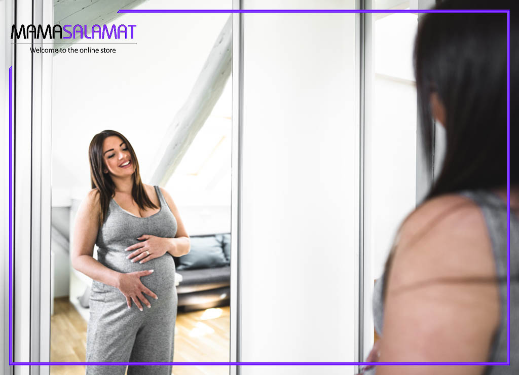تغییرات بدن در دوران بارداری مشاهده تغییر سایز خانم در بارداری 