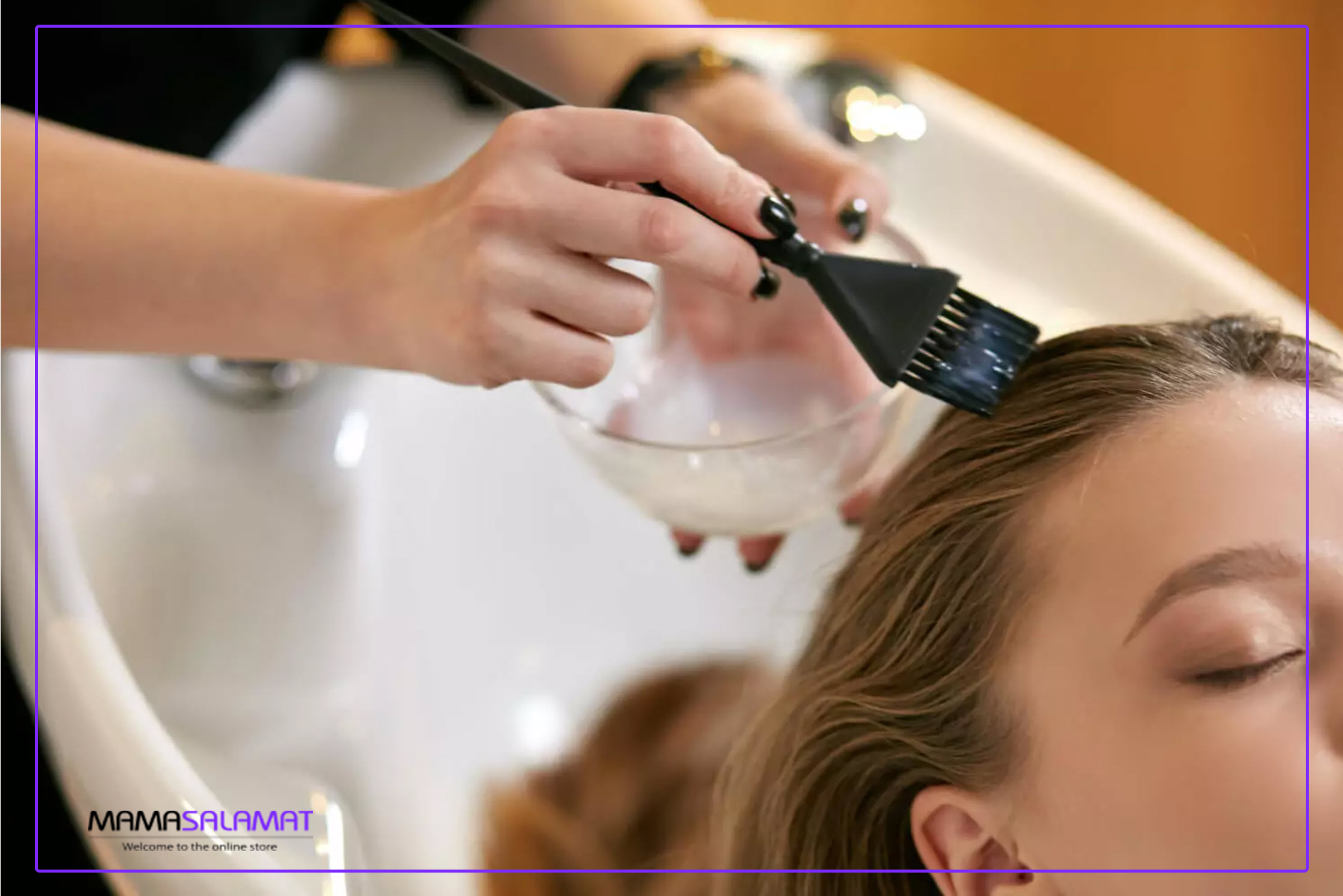 صاف کردن شیمیایی مو در دوران بارداری آغشته کردن مو ها به مواد صافی