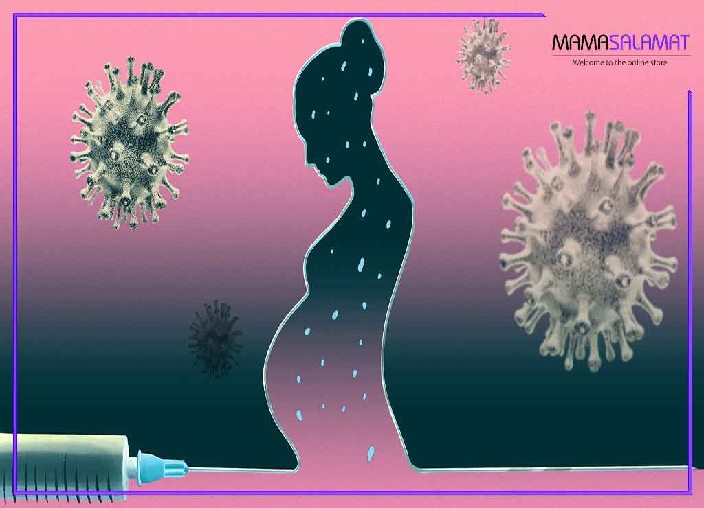 واکسن های دوران بارداری خانم باردار و تصویر ویروس