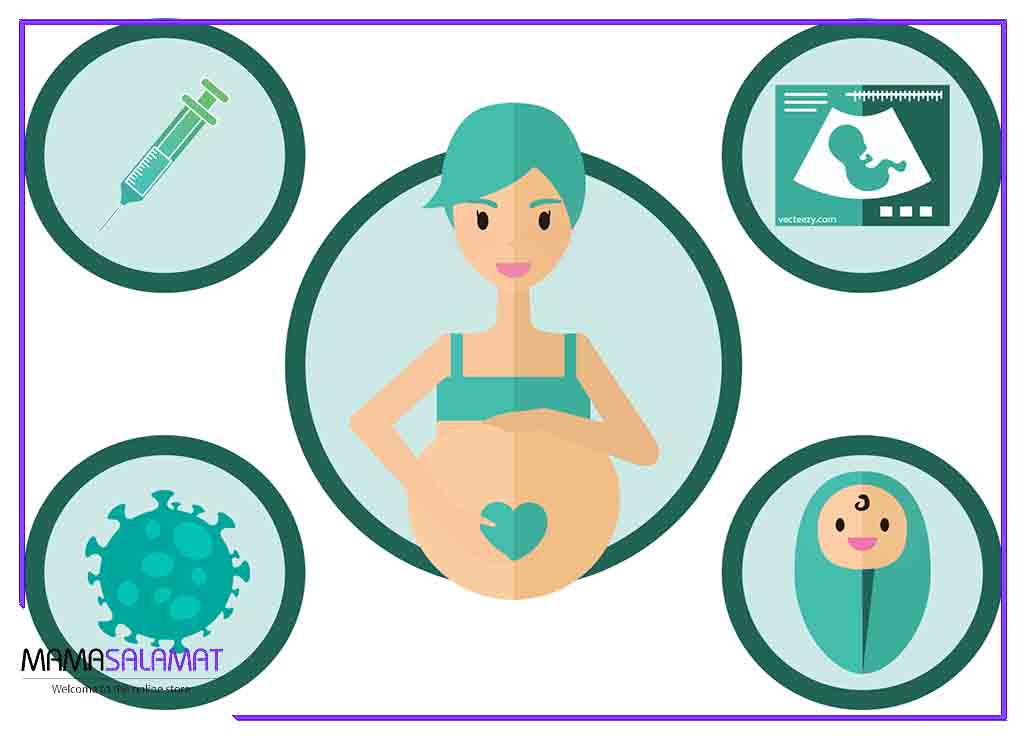 واکسن های دوران بارداری اینفوگرافی واکسیناسیون بارداری