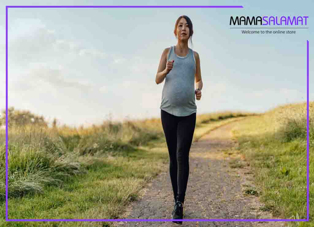 پیاده روی در بارداری-خانم باردار