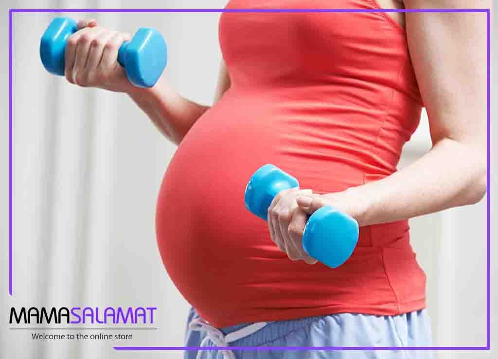 ورزش‌ های نامناسب در بارداری-استفاده از وزنه سبک