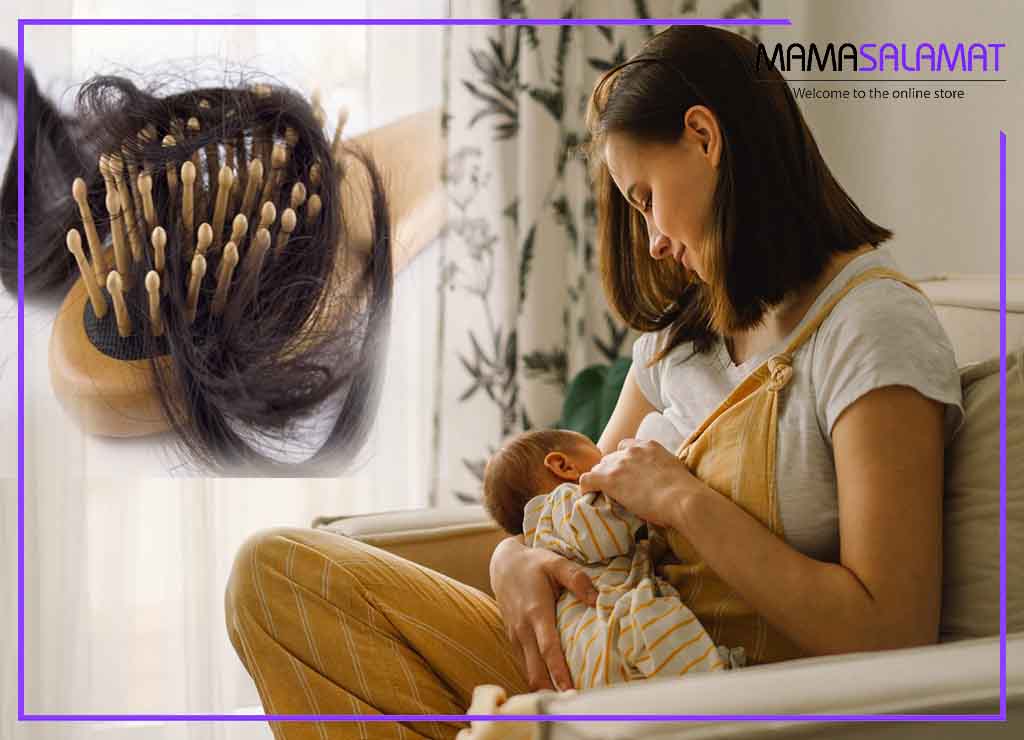 ریزش مو در شیردهی نگرانی مادر شیرده درباره ریزش مو