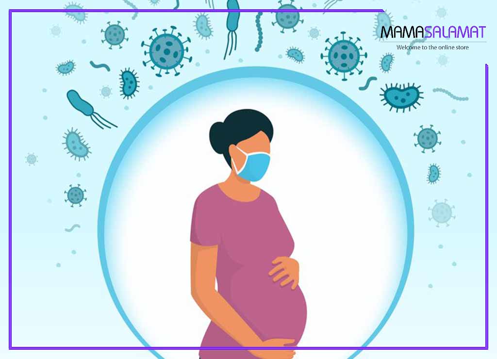 واکسن آنفولانزا در بارداری تصویر مادر باردار حفاظت شده