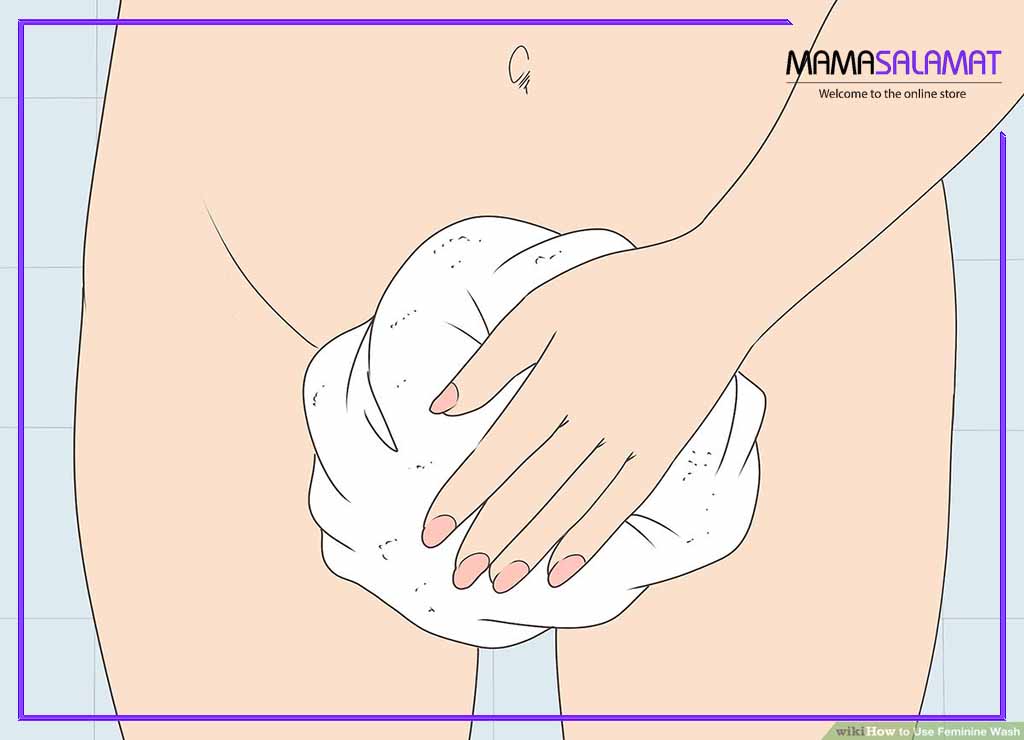 شسشتوی واژن تصویر خشک کردن دستگاه تناسلی و واژن زنان