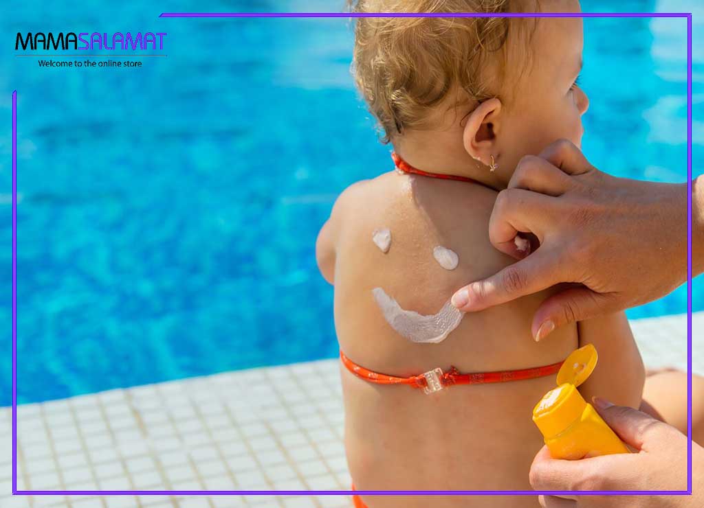 ضد آفتاب کودکان استفاده از کرم ضدآفتاب کودک
